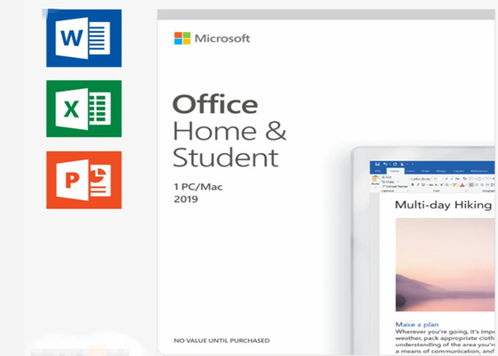 Дом Майкрософт Офис версии загрузки цифров и студент 2019 1pcs для ПК