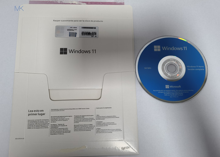 Испанские коробка DirectX 9 OEM DVD Microsoft Windows 11 домашняя физическая или последнее с водителем WDDM 1,0